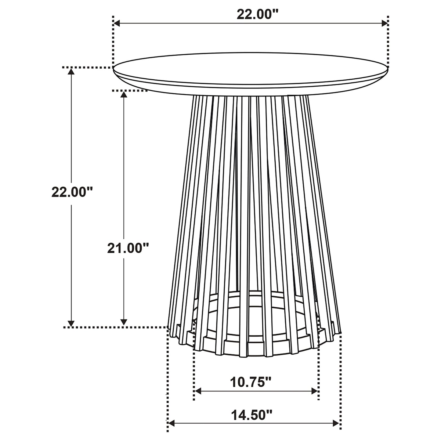 Touhy 3-piece Round Coffee and End Table Set Natural Mango