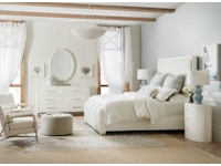 Hooker Furniture Bedroom Serenity Ashore King Upholstered Panel Bed