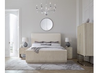 Hooker Furniture Bedroom Modern Mood King Upholstered Panel Bed