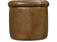 Hooker Furniture Living Room Axton Swivel Leather Club Chair