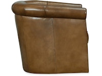 Hooker Furniture Living Room Axton Swivel Leather Club Chair