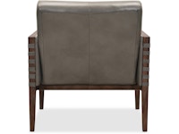 Hooker Furniture Living Room Carverdale Leather Club Chair w/Wood Frame