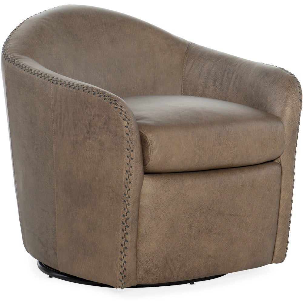 Hooker Furniture Living Room Roper Swivel Club Chair