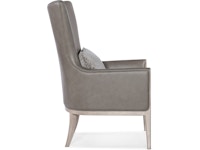 Hooker Furniture Living Room Kyndall Club Chair with Accent Pillow