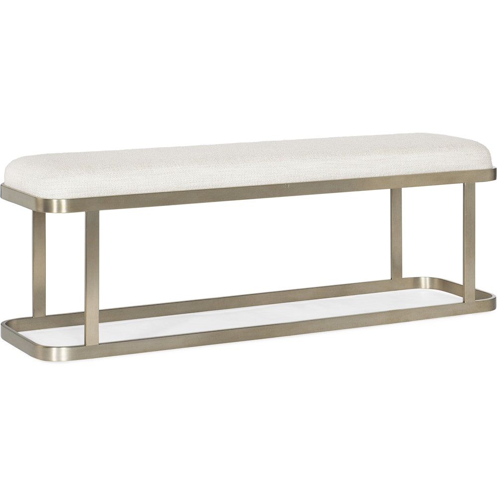 Hooker Furniture Bedroom Linville Falls River Branch Upholstered Bench