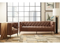 Hooker Furniture Living Room Nicolla Leather Stationary Chair