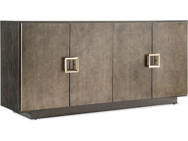 Hooker Furniture Home Entertainment Melange Asher Four Door Entertainment Credenza