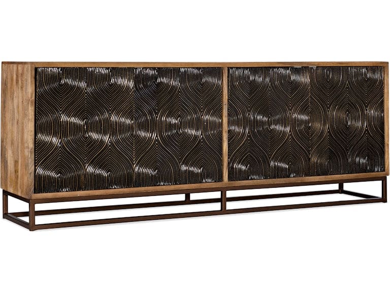 Hooker Furniture Home Entertainment Swirl Door Entertainment Console