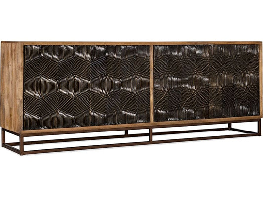 Hooker Furniture Home Entertainment Swirl Door Entertainment Console