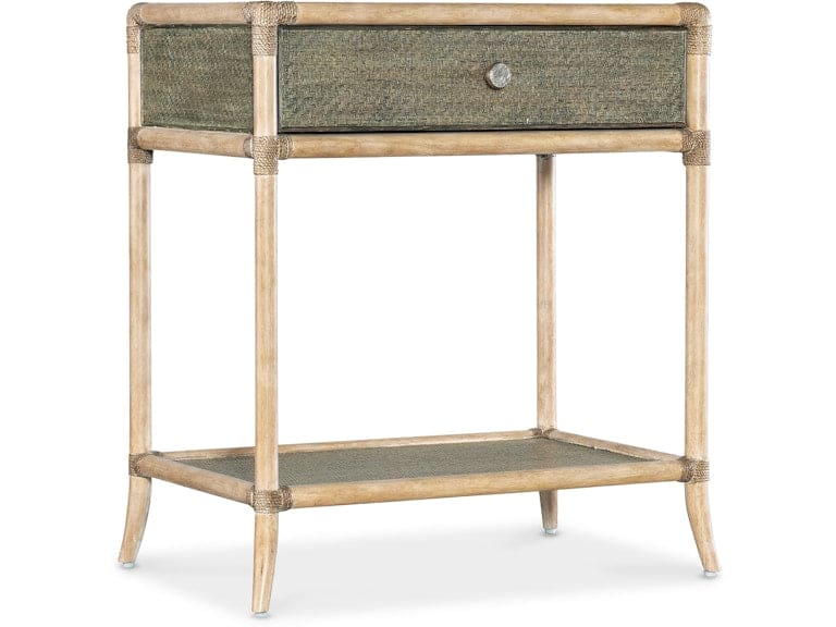 Hooker Furniture Bedroom Retreat Pole Rattan Bedside Table