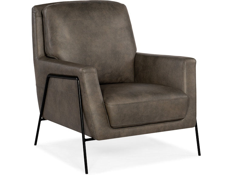 Hooker Furniture Living Room Amette Metal Frame Club Chair