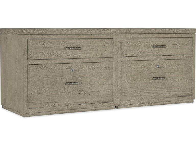 Hooker Furniture Home Office Linville Falls Credenza - 72in Top-2 Lateral Files