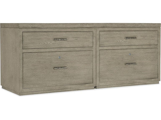 Hooker Furniture Home Office Linville Falls Credenza - 72in Top-2 Lateral Files