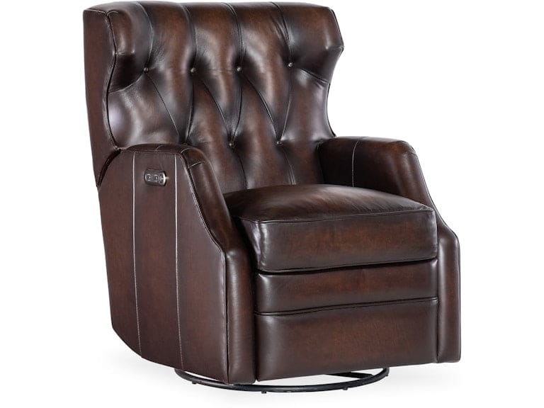 Hooker Furniture Living Room Henderson Power Swivel Glider Recliner