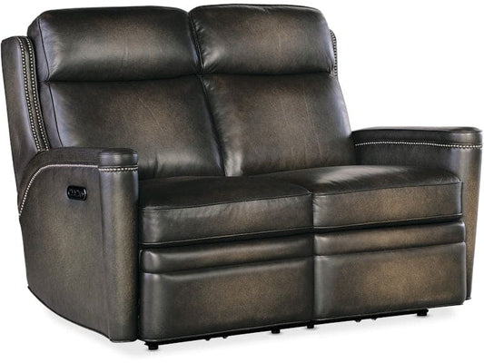 Hooker Furniture Living Room Hamilton Power Loveseat w/Power Headrest