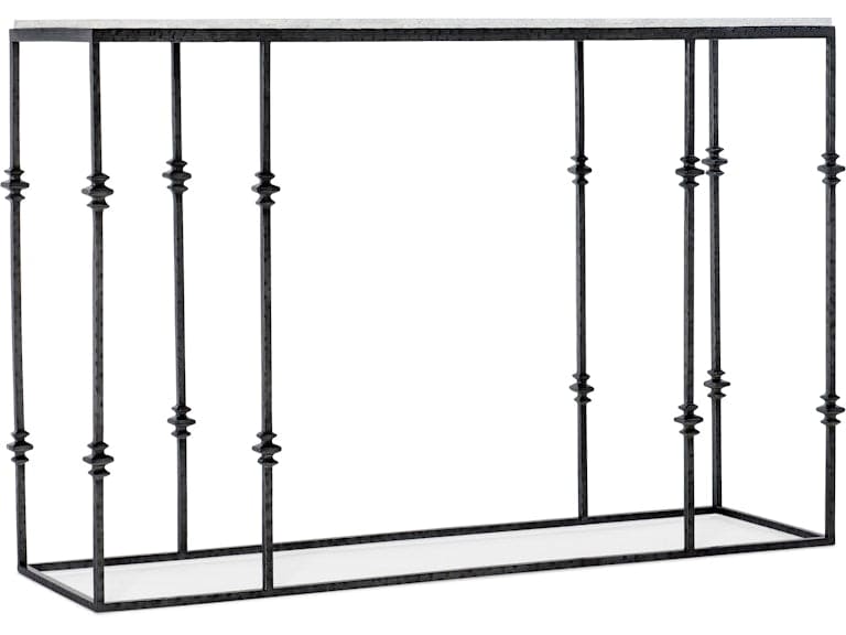 Hooker Furniture Living Room Commerce & Market Small Stone and Metal Console
