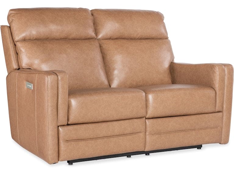 Hooker Furniture Living Room Twain Zero Gravity Power Loveseat with Power Headrest and Lumbar