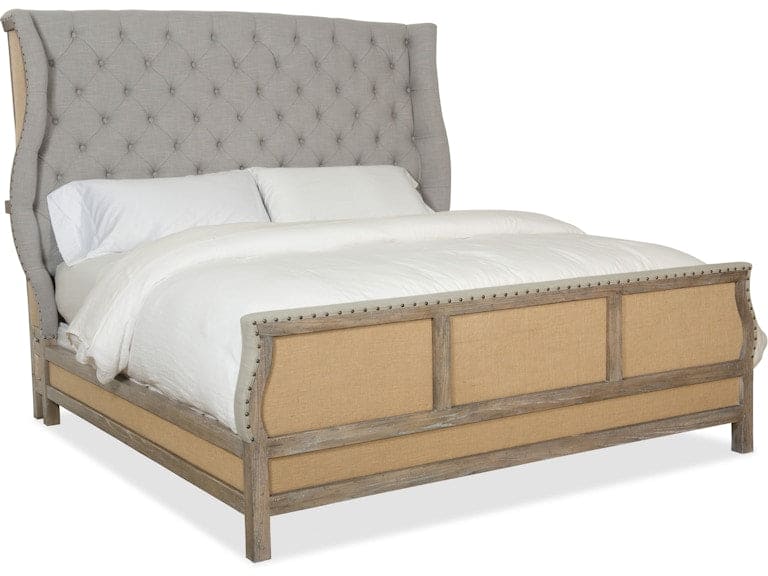 Hooker Furniture Bedroom Boheme Bon Vivant De-Constructed King Uph Bed