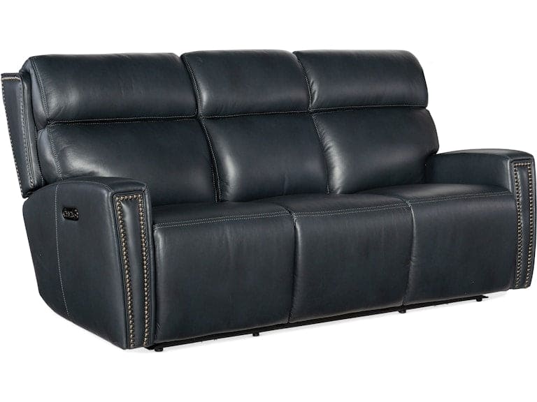 Hooker Furniture Living Room Ruthe ZeroG Power Sofa w/PH & Hidden Console