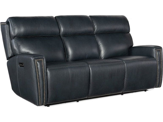 Hooker Furniture Living Room Ruthe ZeroG Power Sofa w/PH & Hidden Console