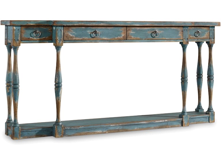 Hooker Furniture Living Room Sanctuary Four-Drawer Thin Console