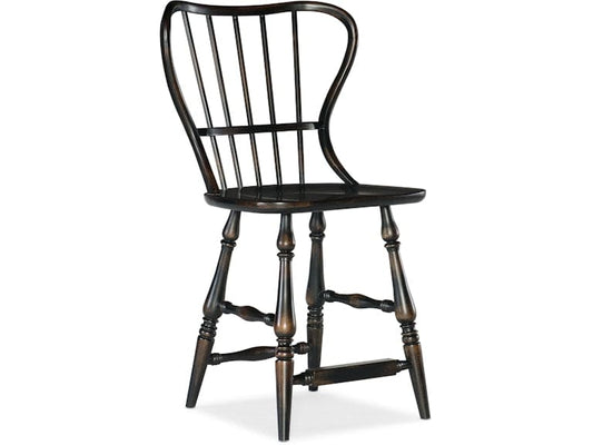 Hooker Furniture Casual Dining Ciao Bella Spindle Back Counter Stool-Black
