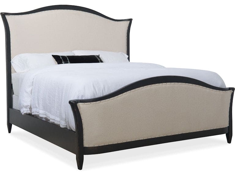 Hooker Furniture Bedroom Ciao Bella Queen Upholstered Bed- Black
