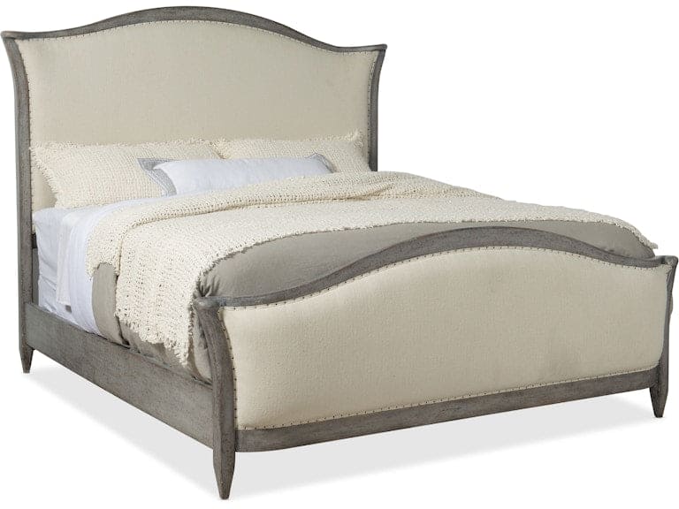 Hooker Furniture Bedroom Ciao Bella King Upholstered Bed- Speckled Gray