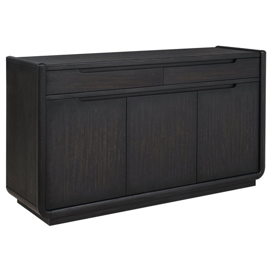 Leandro 2-drawer Dining Sideboard Server Burnished Black