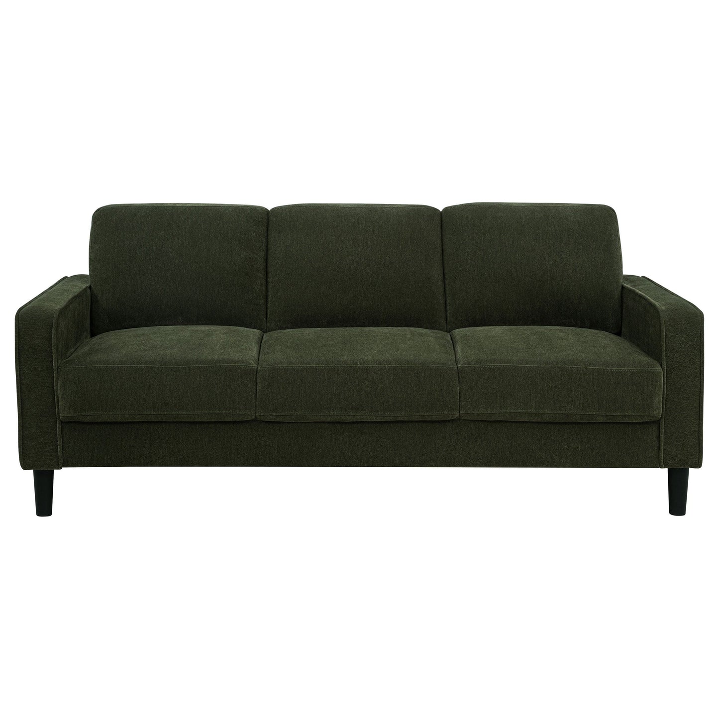 Ruth 77-inch Fabric Upholstered Track Arm Sofa Matcha Green