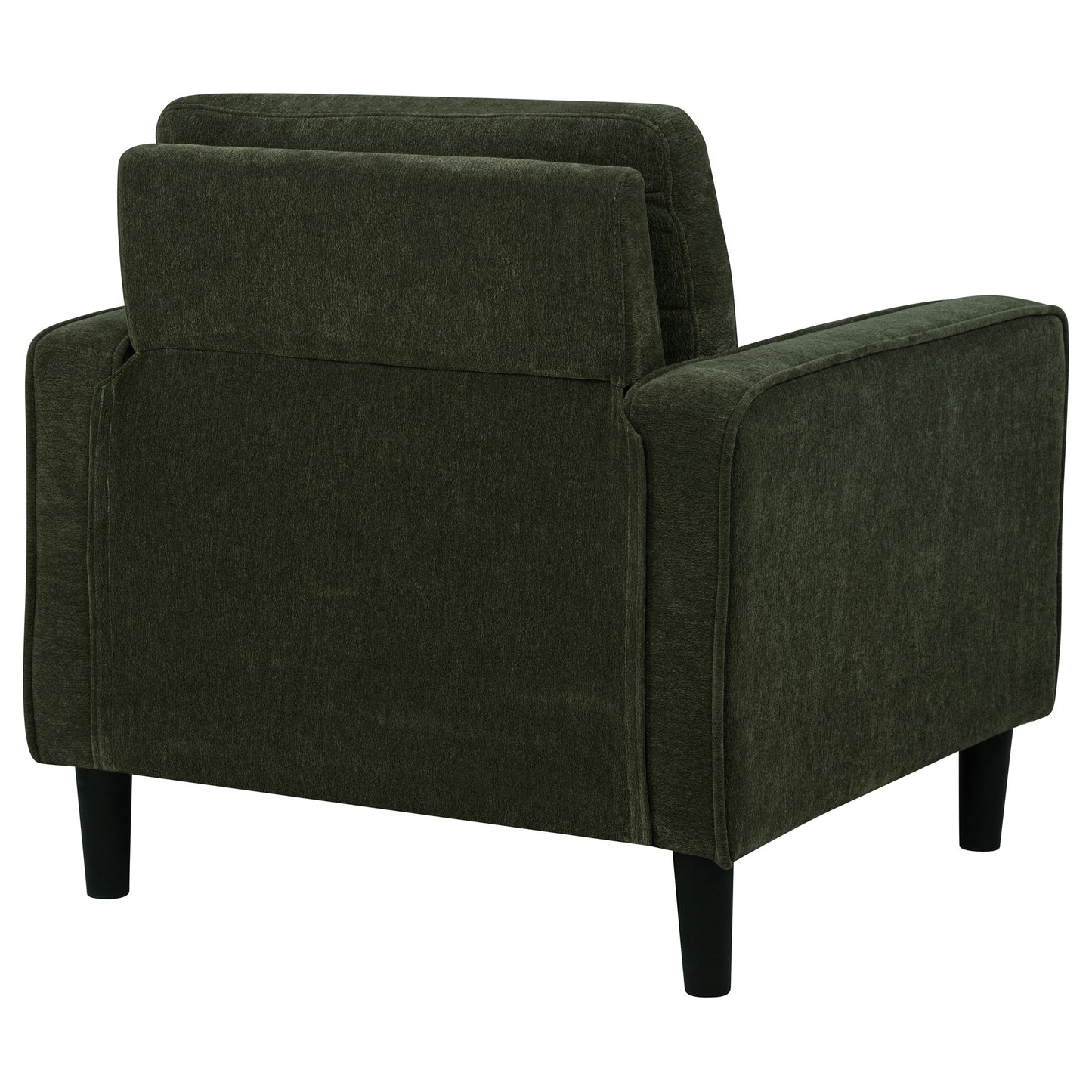 Ruth Fabric Upholstered Track Arm Accent Chair Matcha Green