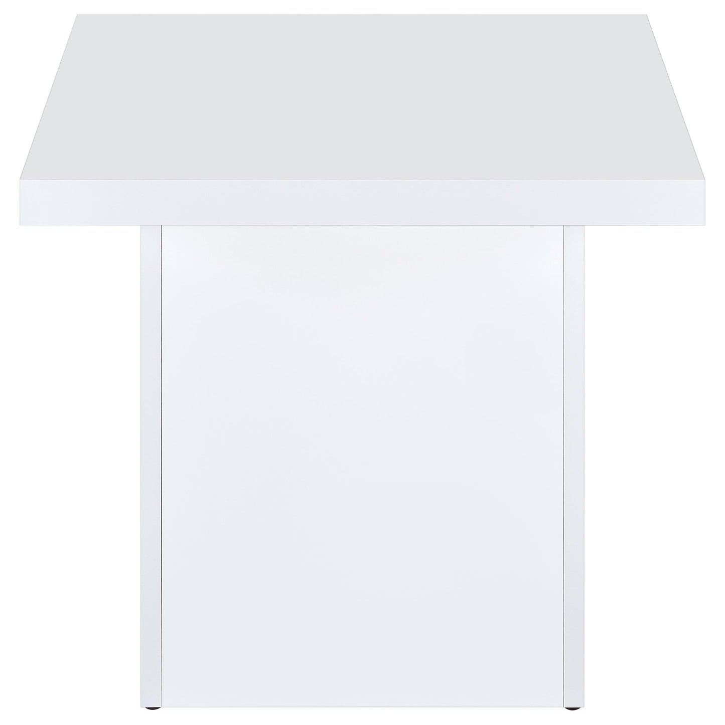 Devar 3-piece Square Coffee End Table Set White High Gloss