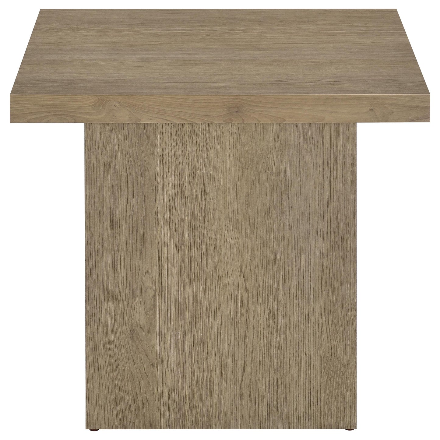 Devar Square Engineered Wood Side End Table Latte