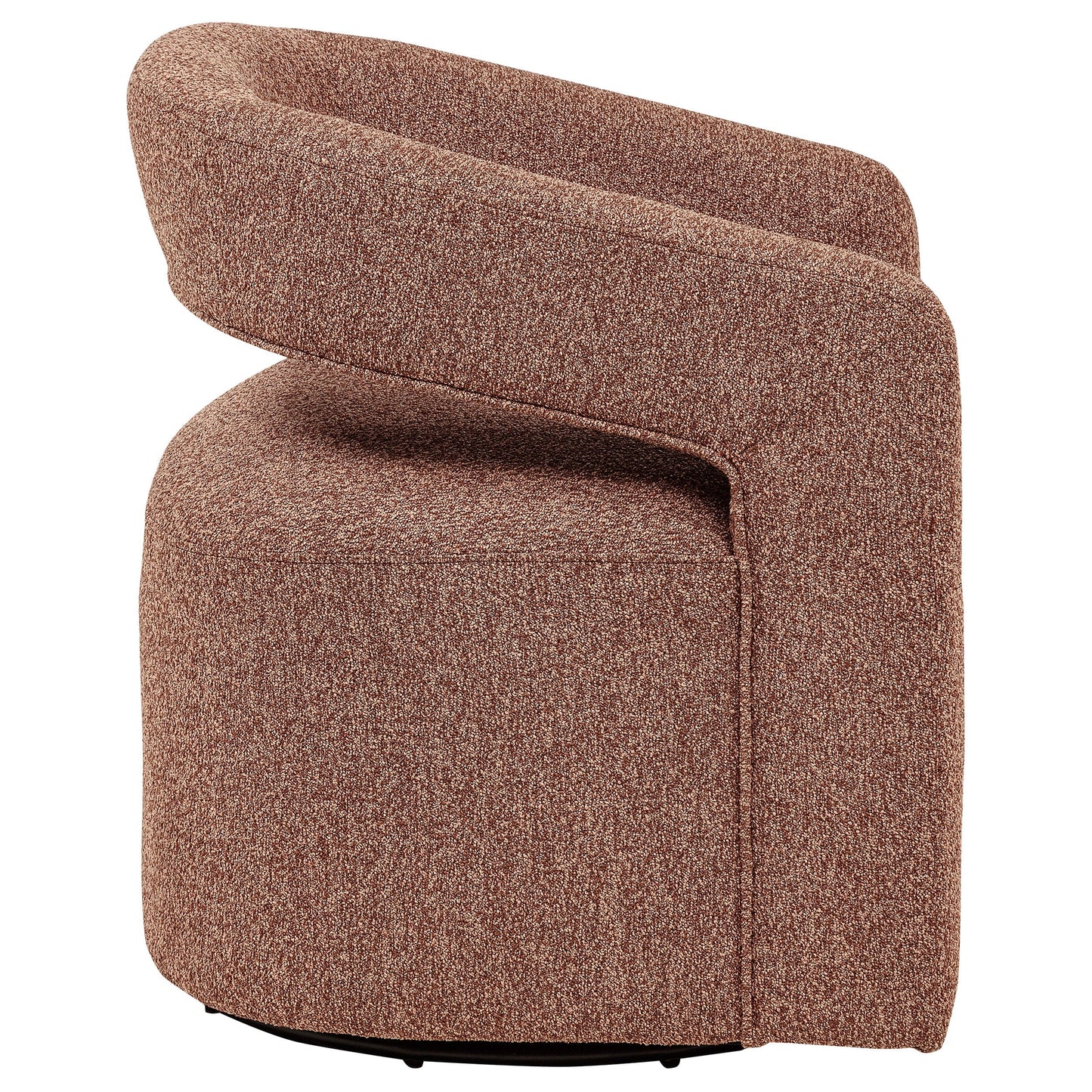 Westhill Boucle Upholstered Swivel Accent Chair Berry