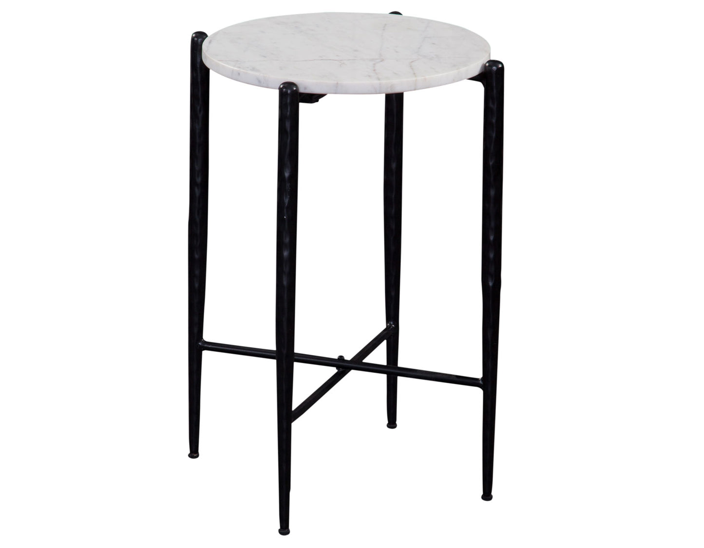 Loxie 3-Piece Round Solid White Marble Top Tables
