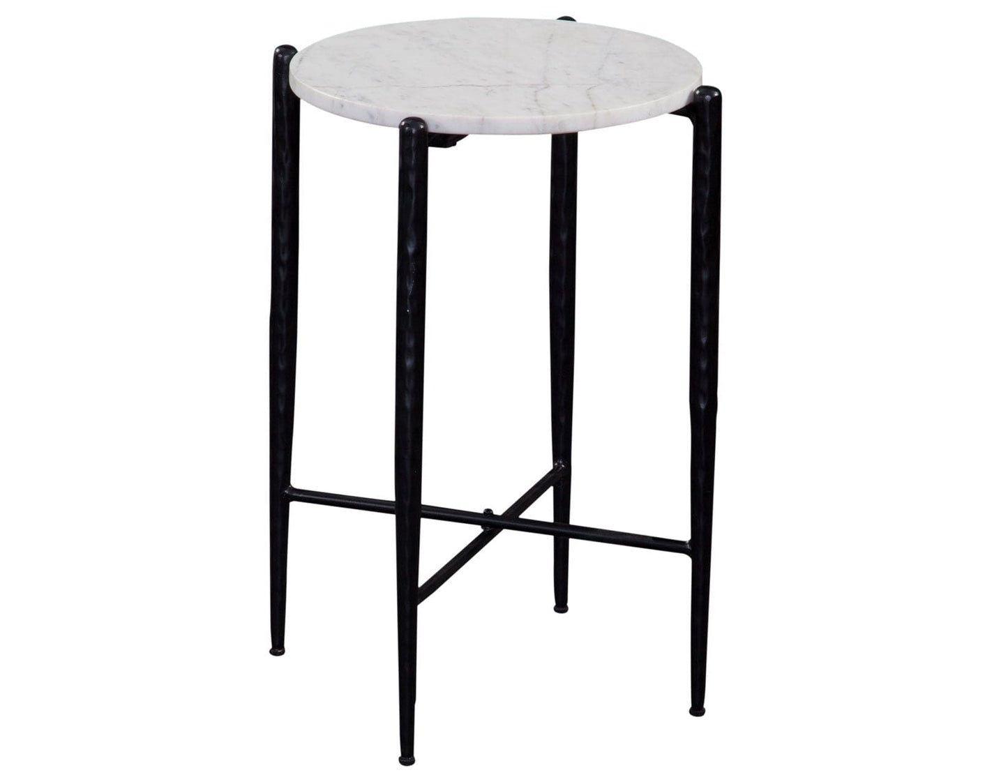 Loxie 3-Piece Round Solid White Marble Top Tables