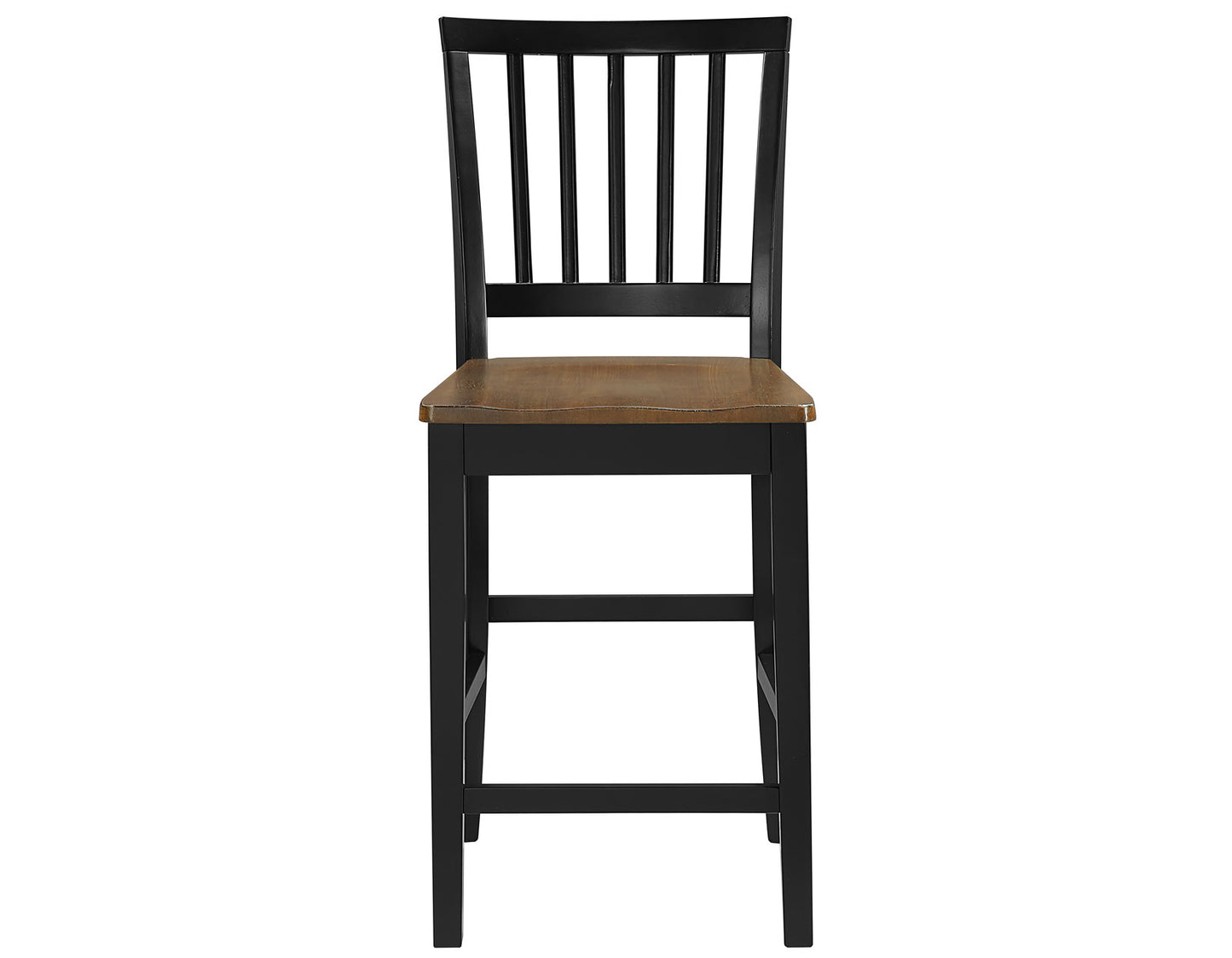 Joplin Solid Wood 24″ Farmhouse Counter Stool, Walnut and Ebony Finish (Copy)