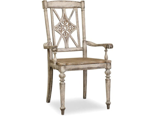 Hooker Furniture Casual Dining Chatelet Fretback Arm Chair - 2 per carton/price ea