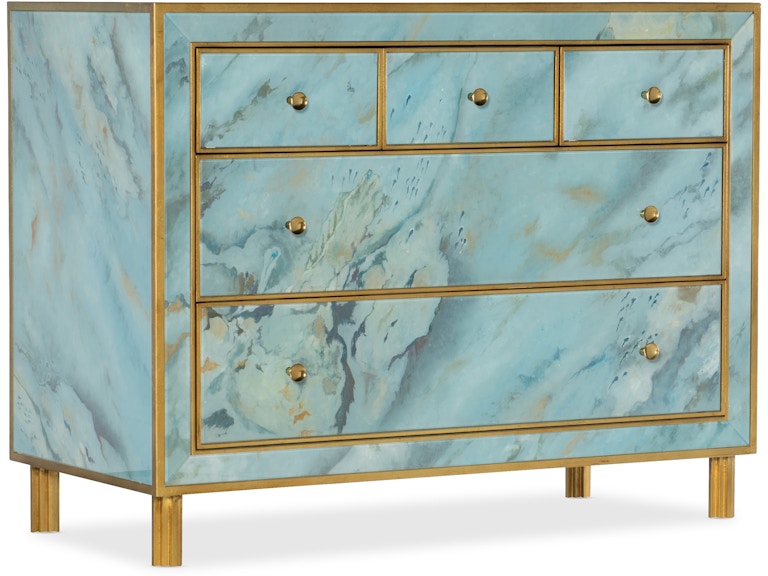 Hooker Furniture Living Room Melange Sorrell Five-Drawer Chest