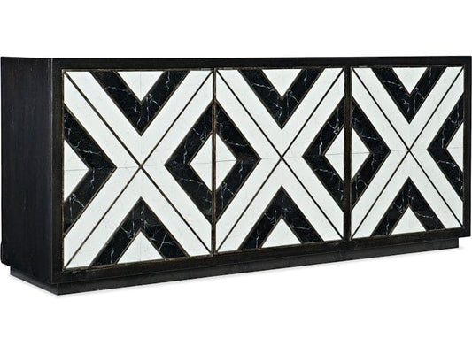 Hooker Furniture Home Entertainment Sanctuary Noir Et Blanc Entertainment Console