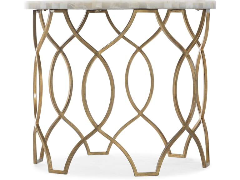 Hooker Furniture Living Room Melange Corrina Round Lamp Table