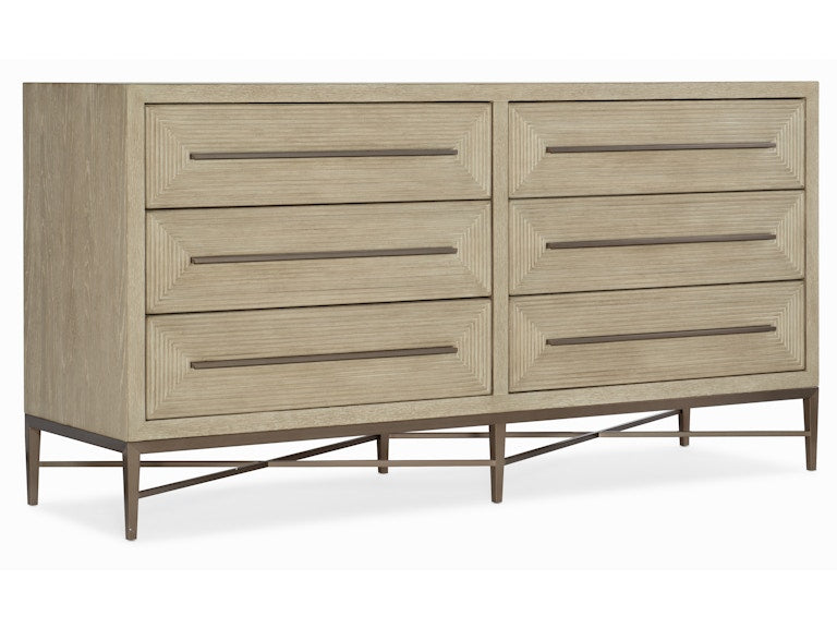Hooker Furniture Bedroom Cascade Six-Drawer Dresser