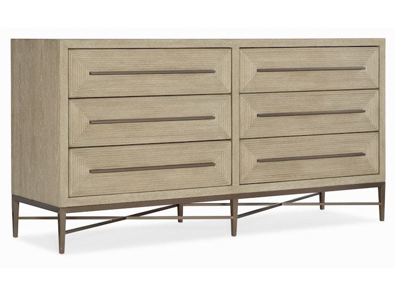 Hooker Furniture Bedroom Cascade Six-Drawer Dresser