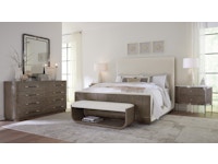 Hooker Furniture Bedroom Modern Mood Cal King Upholstered Panel Bed