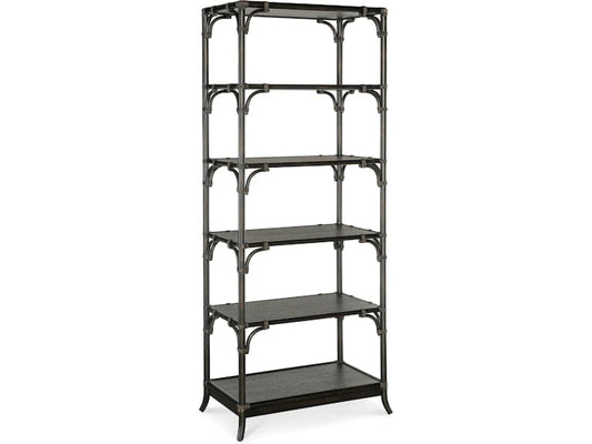 Hooker Furniture Home Office Retreat Pole Rattan Bookcase