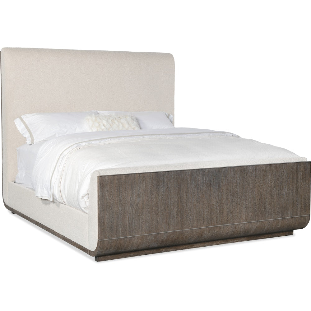 Hooker Furniture Bedroom Modern Mood Cal King Upholstered Panel Bed