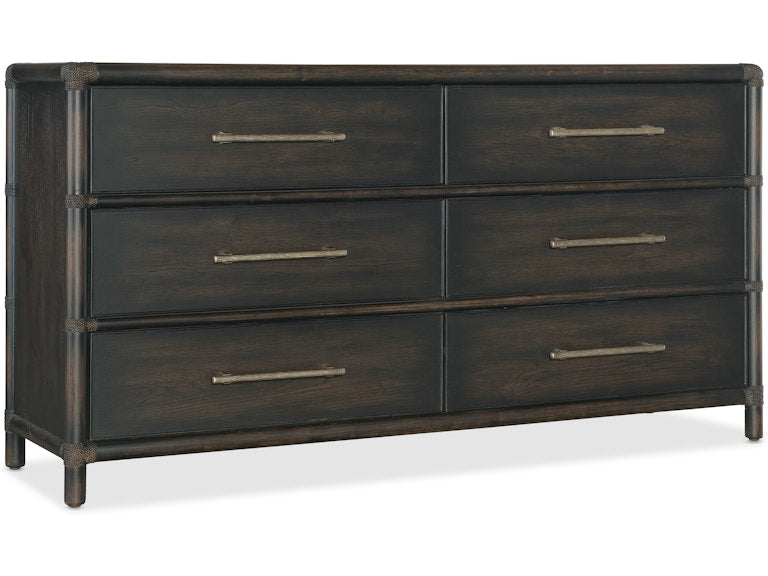 Hooker Furniture Bedroom Retreat Pole Rattan Dresser