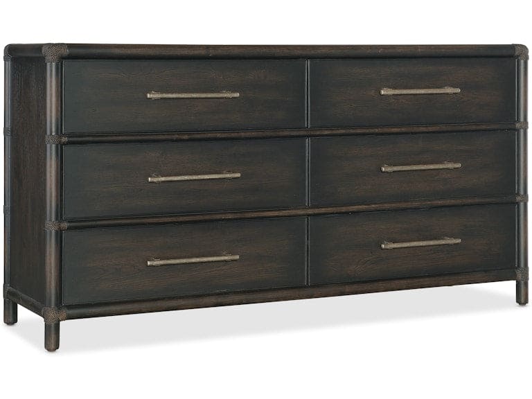 Hooker Furniture Bedroom Retreat Pole Rattan Dresser