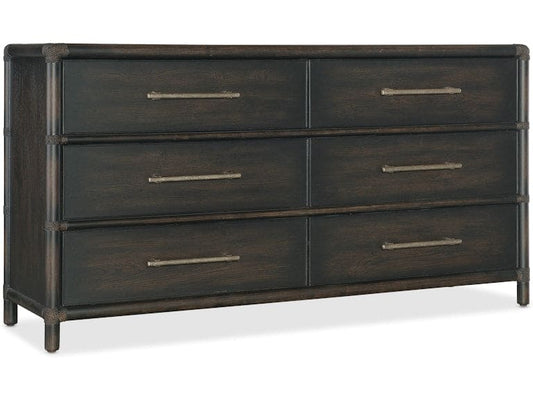 Hooker Furniture Bedroom Retreat Pole Rattan Dresser