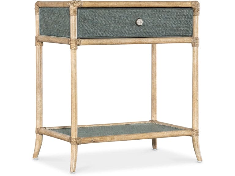 Hooker Furniture Bedroom Retreat Pole Rattan Bedside Table